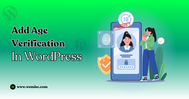 add age verification in wordpress