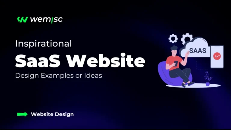 SaaS website design