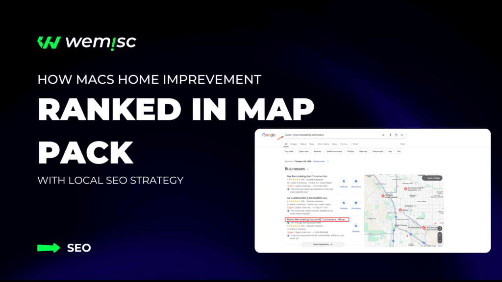 seo case study for macs home improvements llc