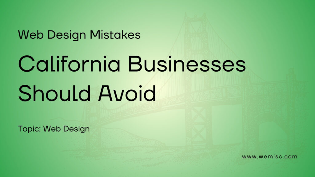 Web design mistake should Avoid